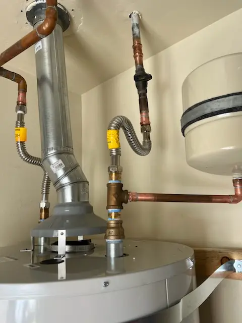 Water heater installation and plumbing repair in Brecksville
